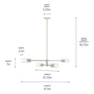 Kichler - Velestino Chandelier - 52678BK - Canada Light Shop
