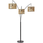 Adesso Home - Cabana Three-Arm Floor Lamp - 4199-12 - Canada Light Shop