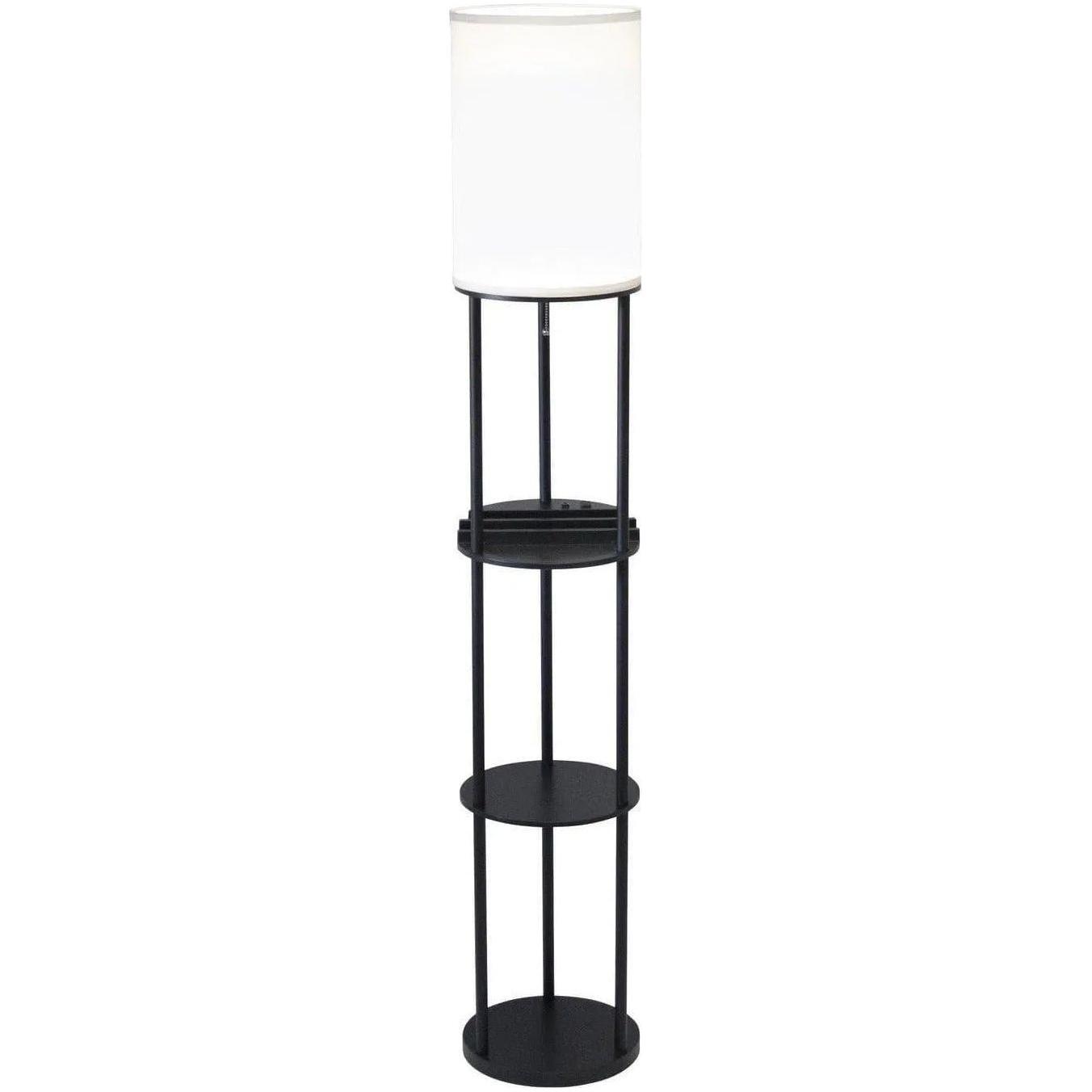 Adesso Home - Charging Station Floor Lamp - 3116-01 - Canada Light Shop