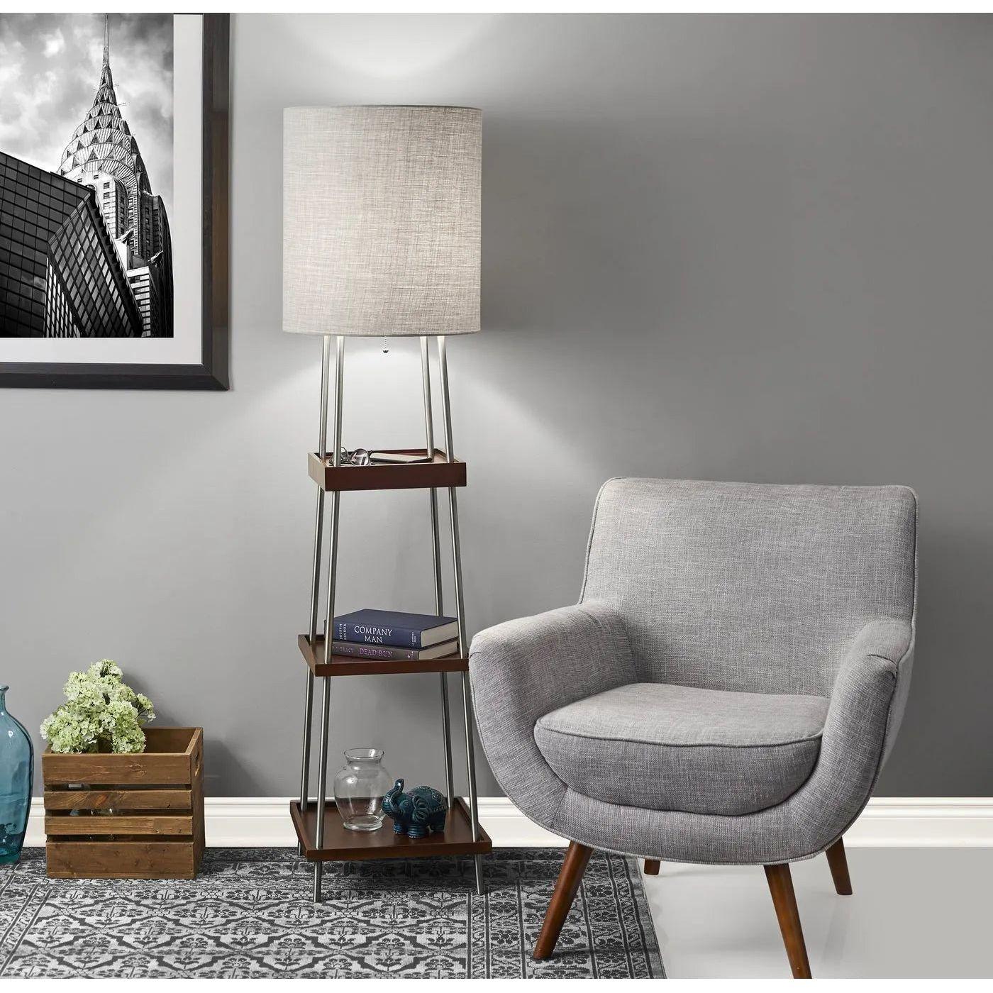 Adesso Home - Henry Floor Lamp w/ Wireless Charging Station - 3459-15 - Canada Light Shop