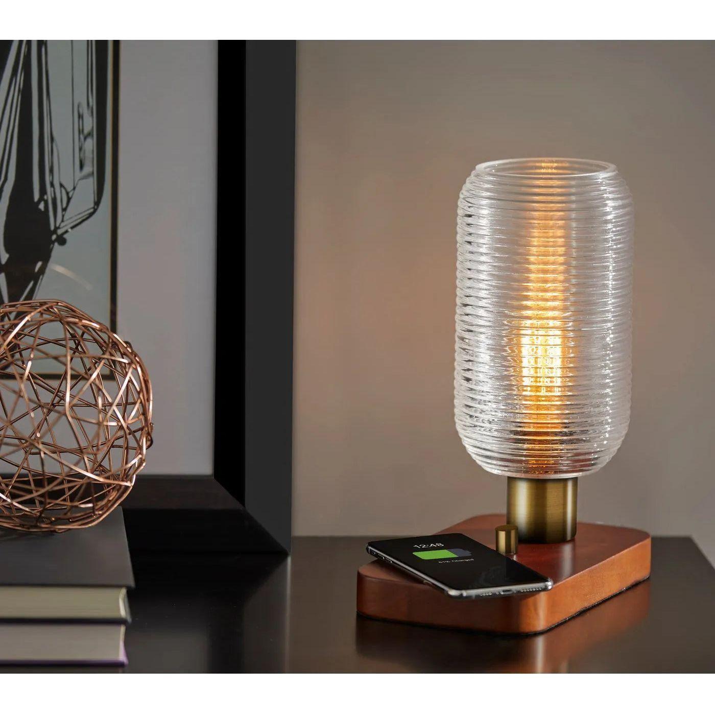 Adesso Home - Isaac Charging Table Lamp - 3419-21 - Canada Light Shop