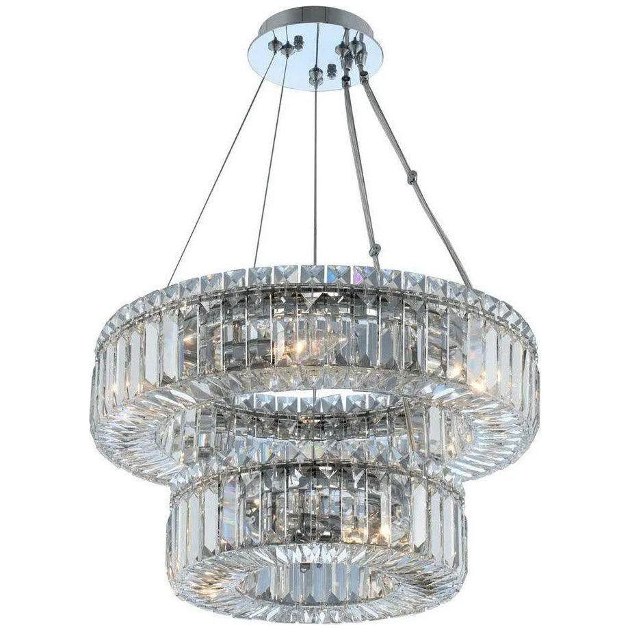 Allegri - Rondelle Two-Tier Pendant - 11776-010-FR001 - Canada Light Shop