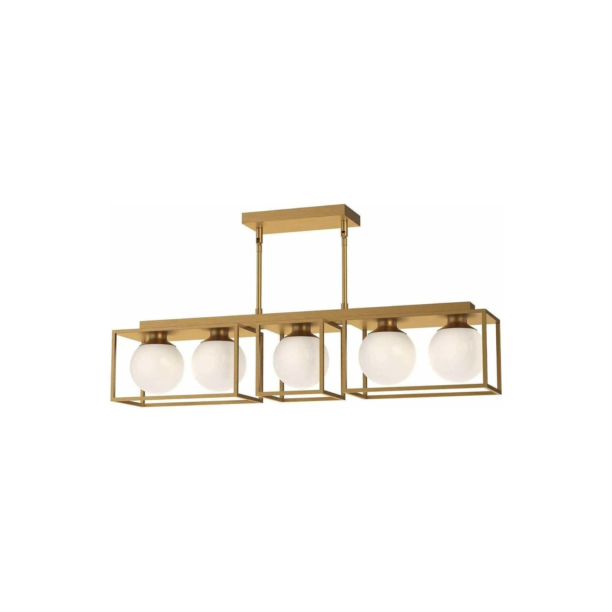 Alora Lighting - Amelia Linear Pendant - LP519535AGOP - Canada Light Shop