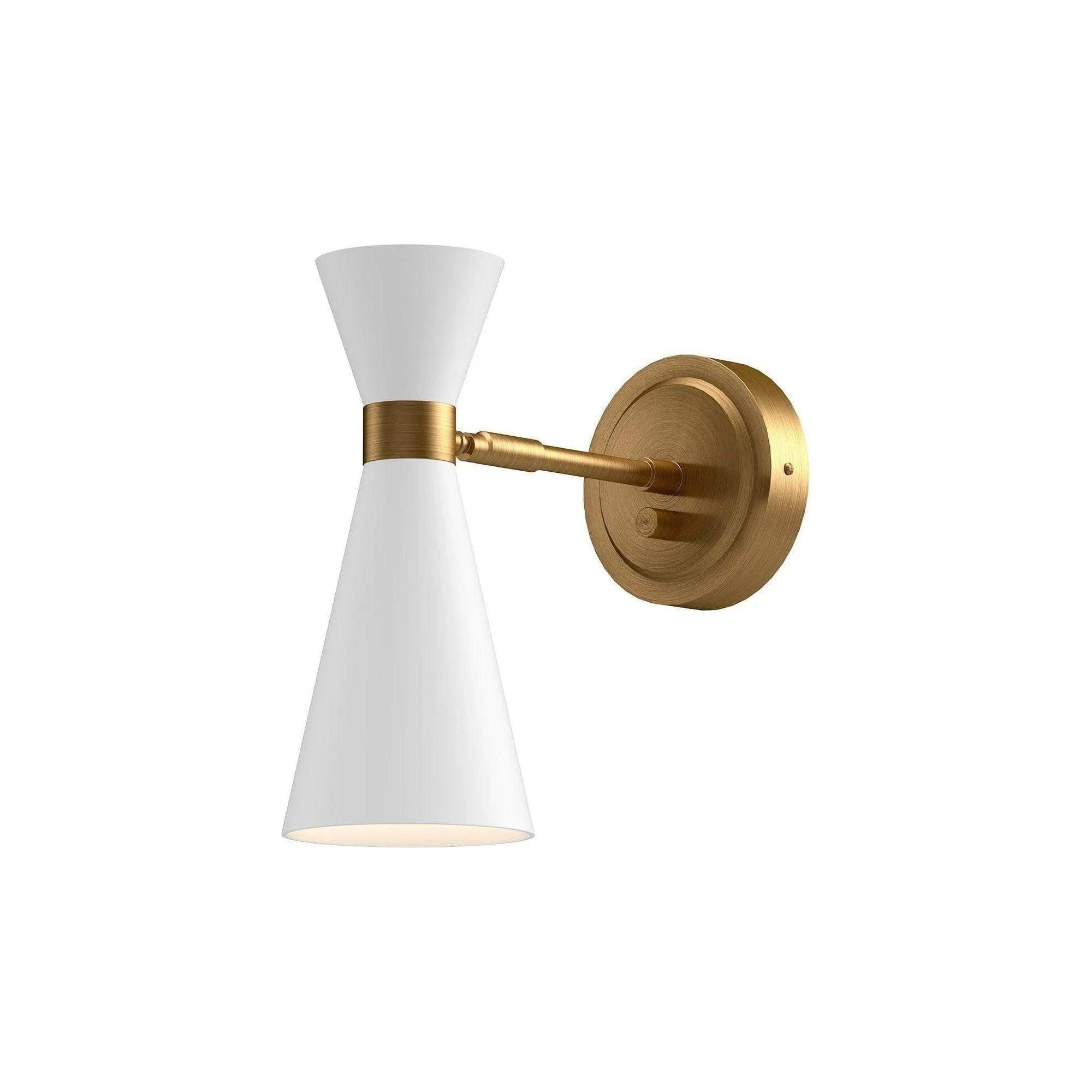 Alora Lighting - Blake Wall Sconce - WV574404WHAG - Canada Light Shop