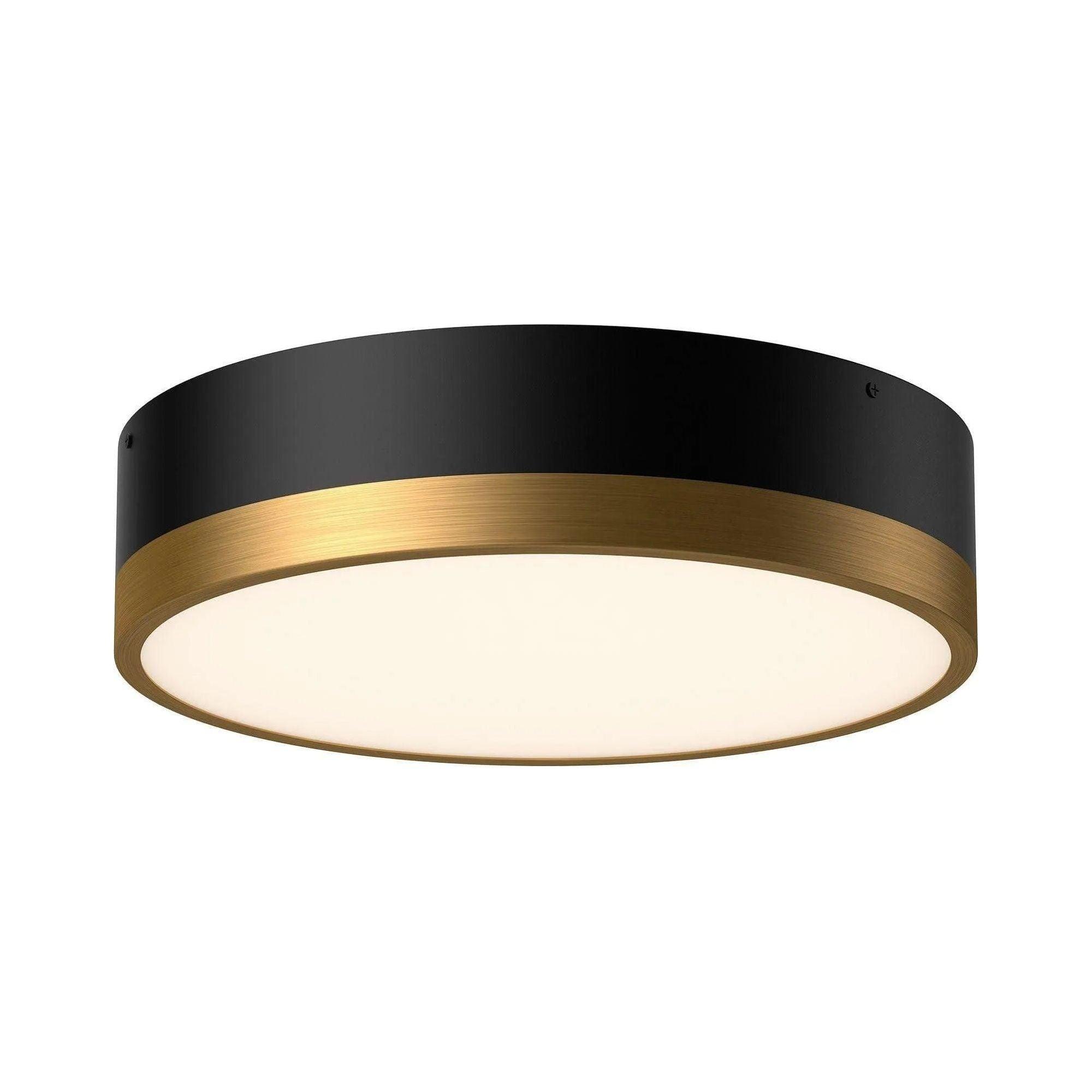 Alora Lighting - Brisbane Two-Tone Flush Mount - FM556216AGMB - Canada Light Shop