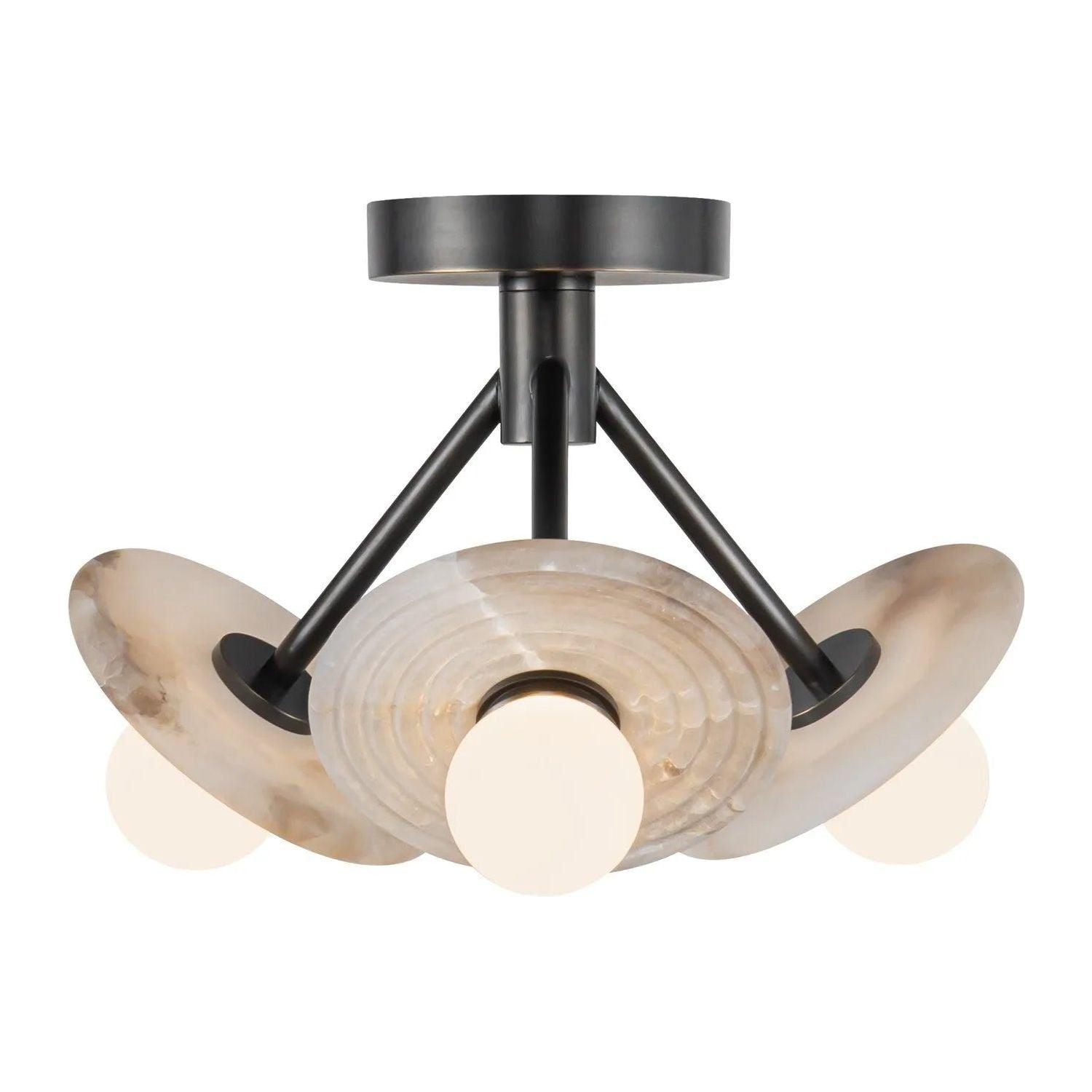 Alora Lighting - Dahlia LED Semi Flush Mount - SF346313UBAR - Canada Light Shop