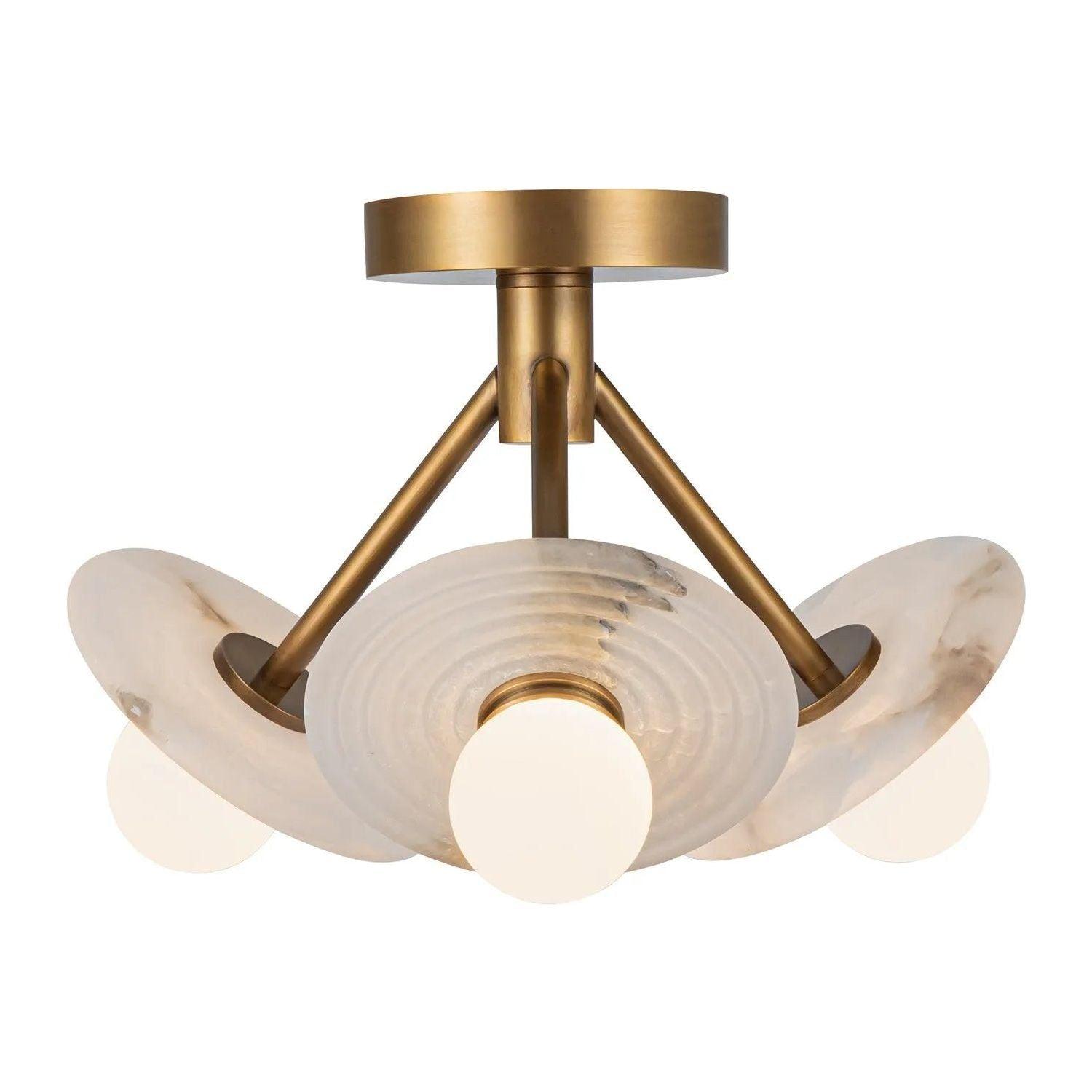 Alora Lighting - Dahlia LED Semi Flush Mount - SF346313VBAR - Canada Light Shop
