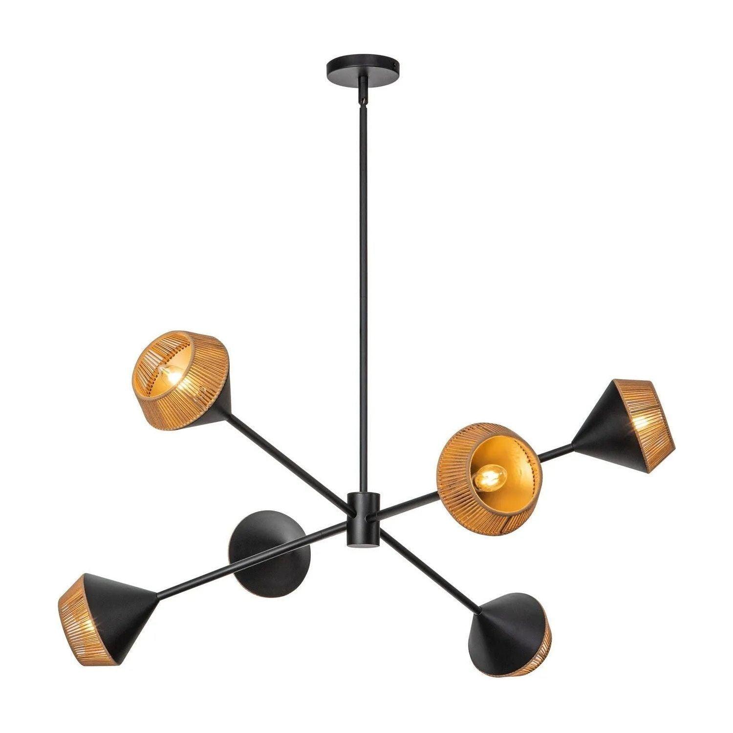 Alora Lighting - Daphne Chandelier - CH633638MBBR - Canada Light Shop