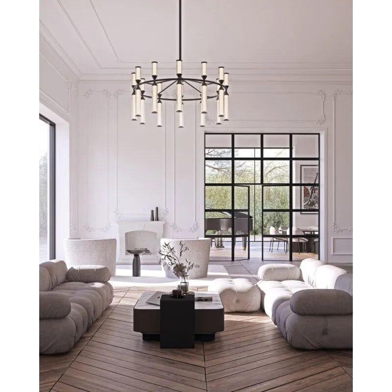 Alora Lighting - Edwin LED Chandelier - CH348038UBFR - Canada Light Shop