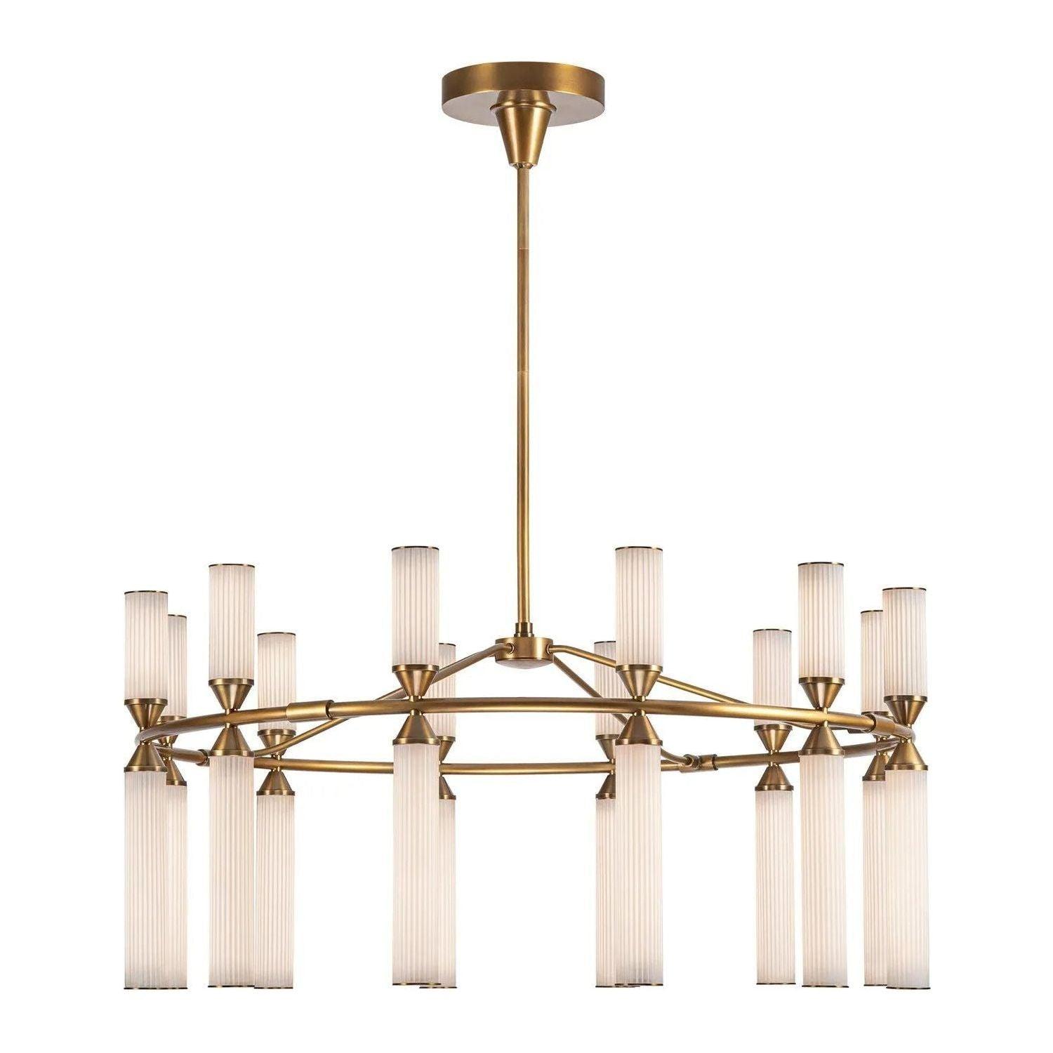 Alora Lighting - Edwin LED Chandelier - CH348038VBFR - Canada Light Shop