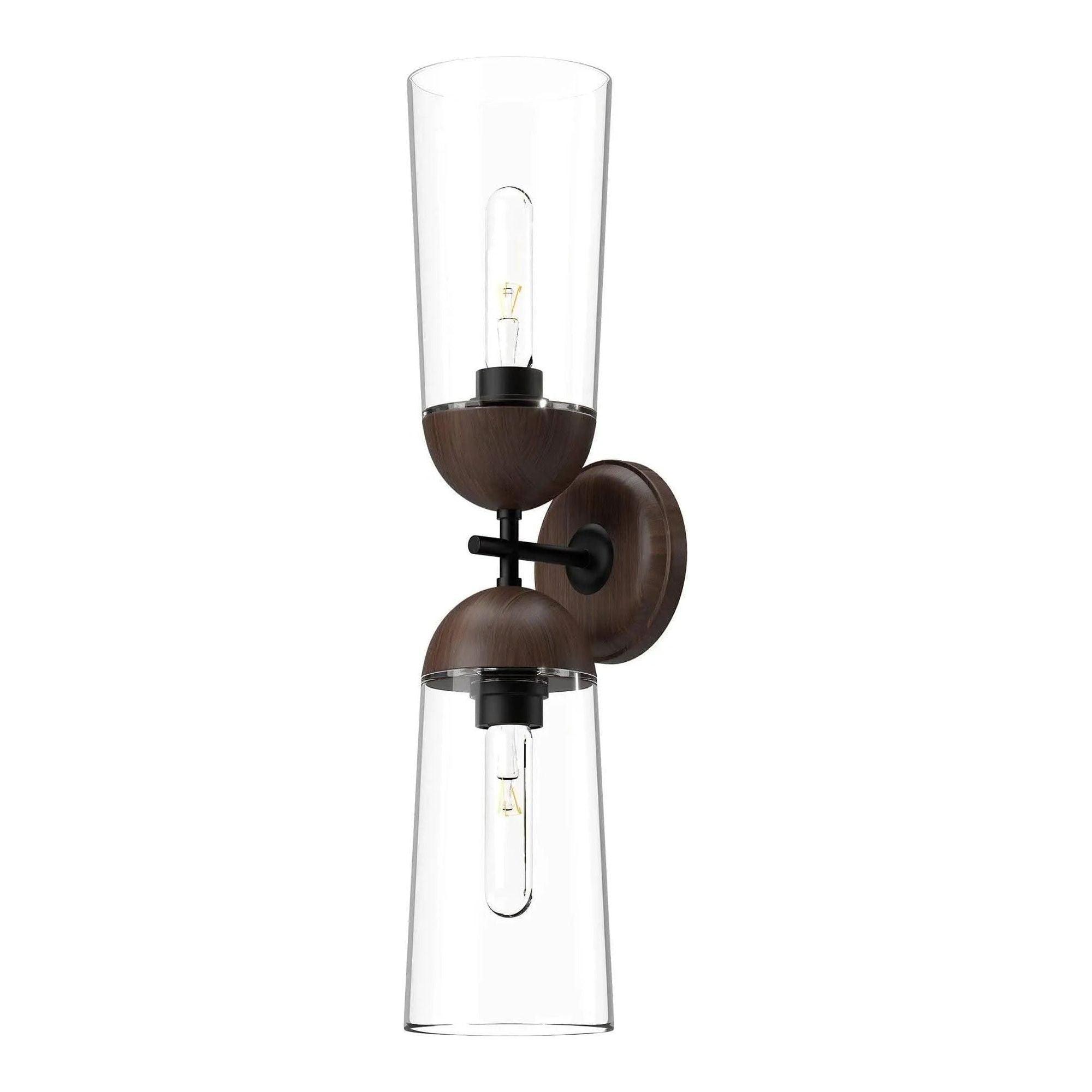 Alora Lighting - Emil Double Wall Sconce - WV542226MBWT - Canada Light Shop