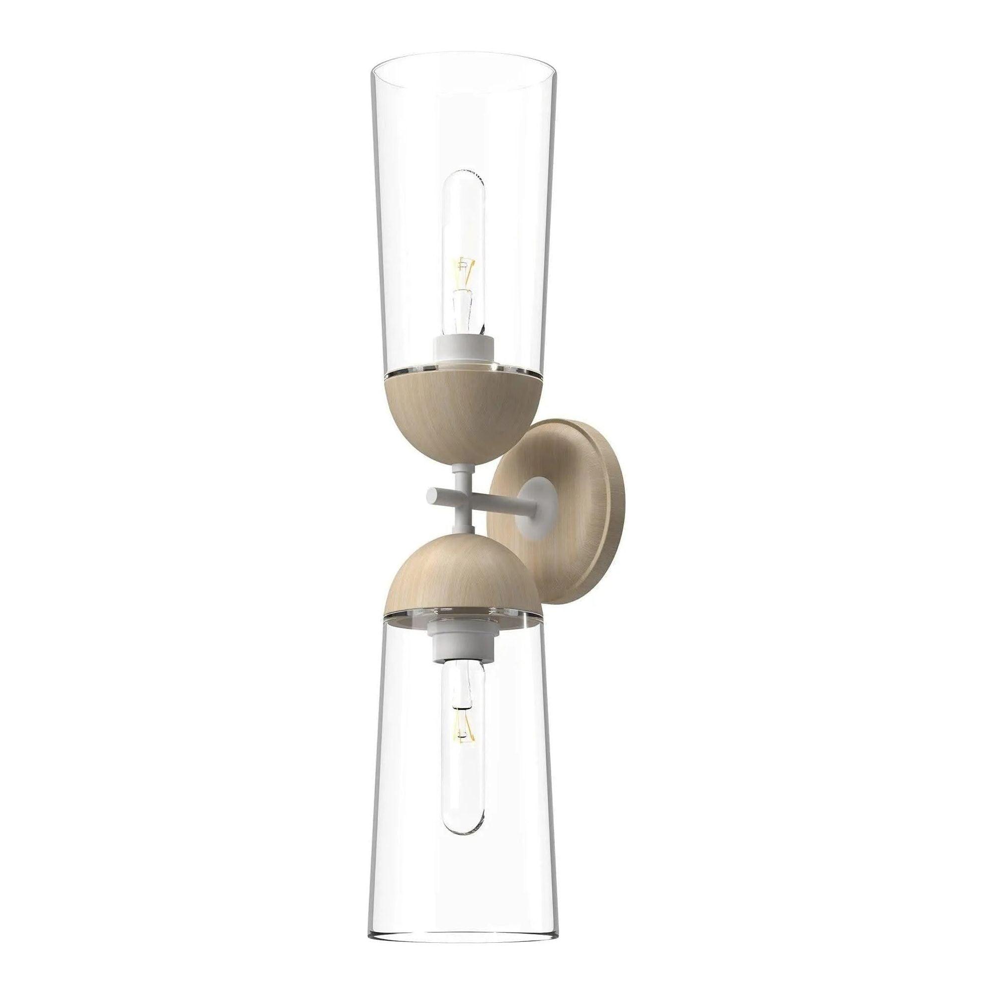 Alora Lighting - Emil Double Wall Sconce - WV542226WHWK - Canada Light Shop
