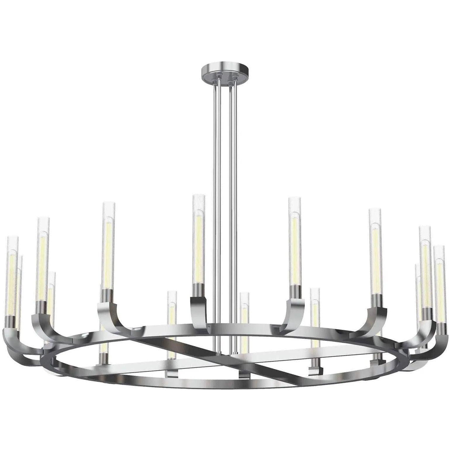 Alora Lighting - Flute Chandelier - CH316004PNCR - Canada Light Shop