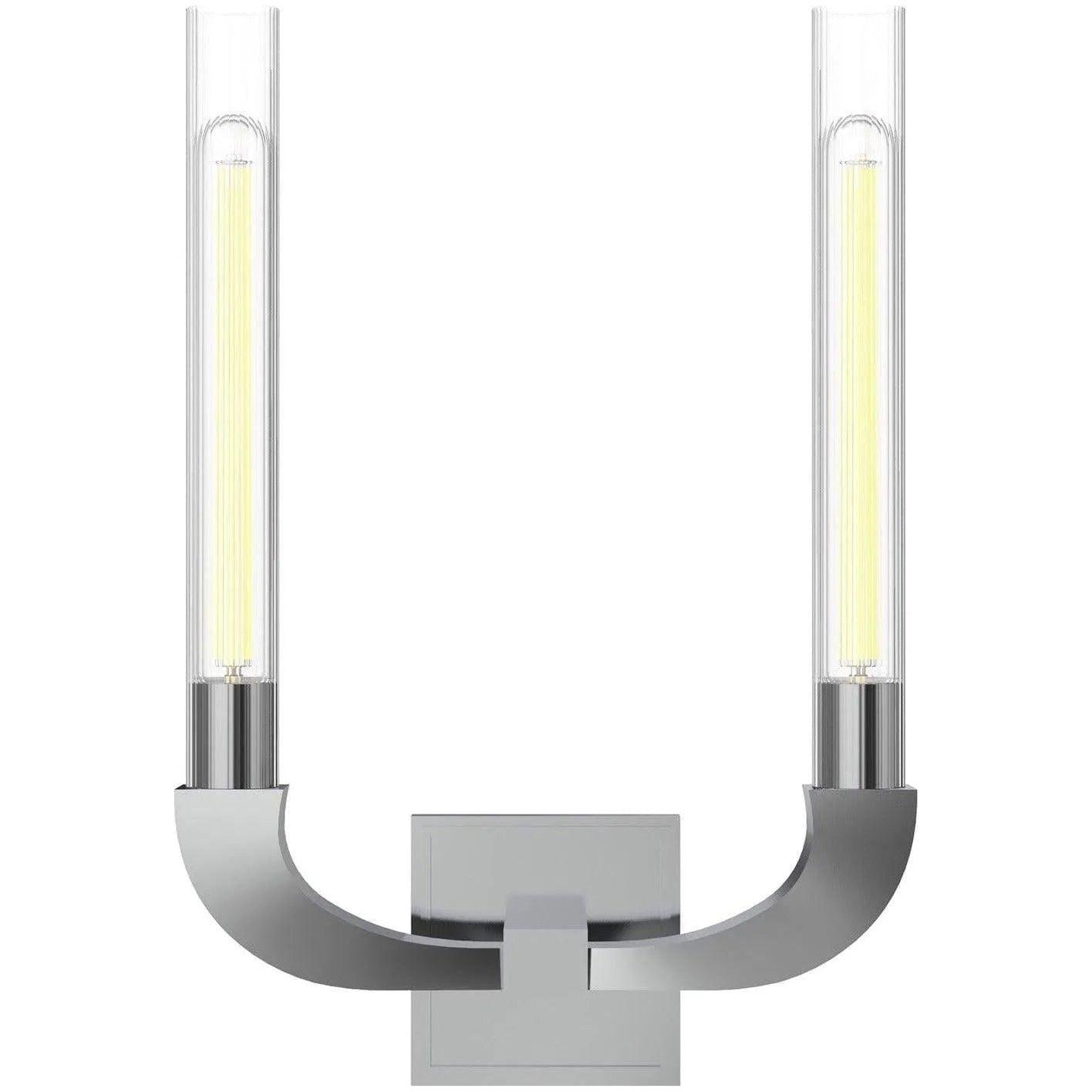 Alora Lighting - Flute Wall Sconce - WV316001PNCR - Canada Light Shop