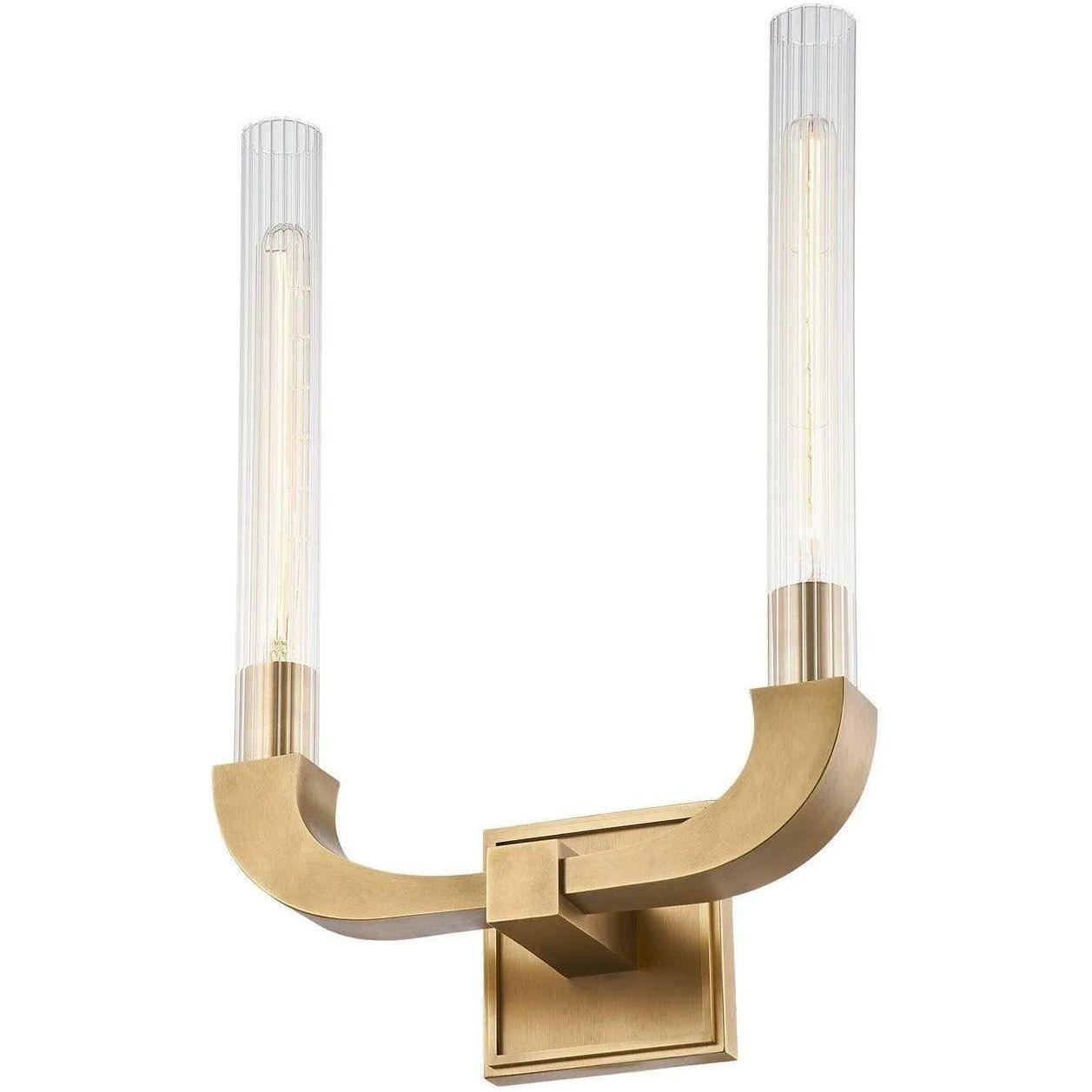 Alora Lighting - Flute Wall Sconce - WV316002VBCR - Canada Light Shop