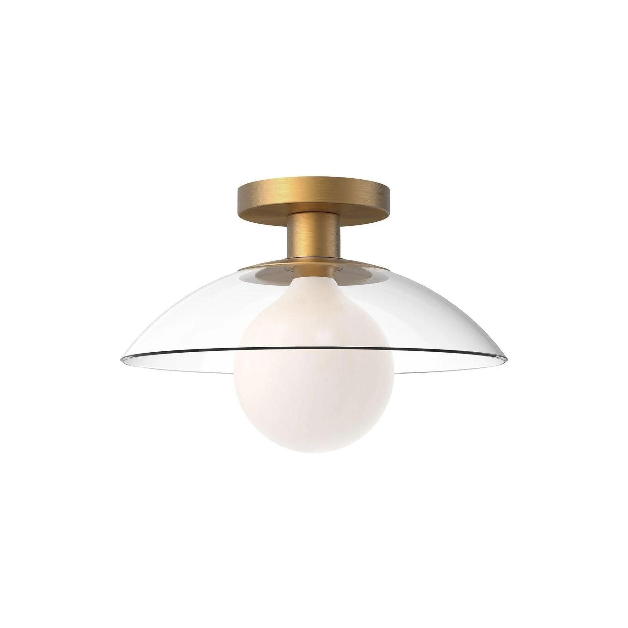 Alora Lighting - Francesca Semi-Flush Mount - SF517112AGCL - Canada Light Shop