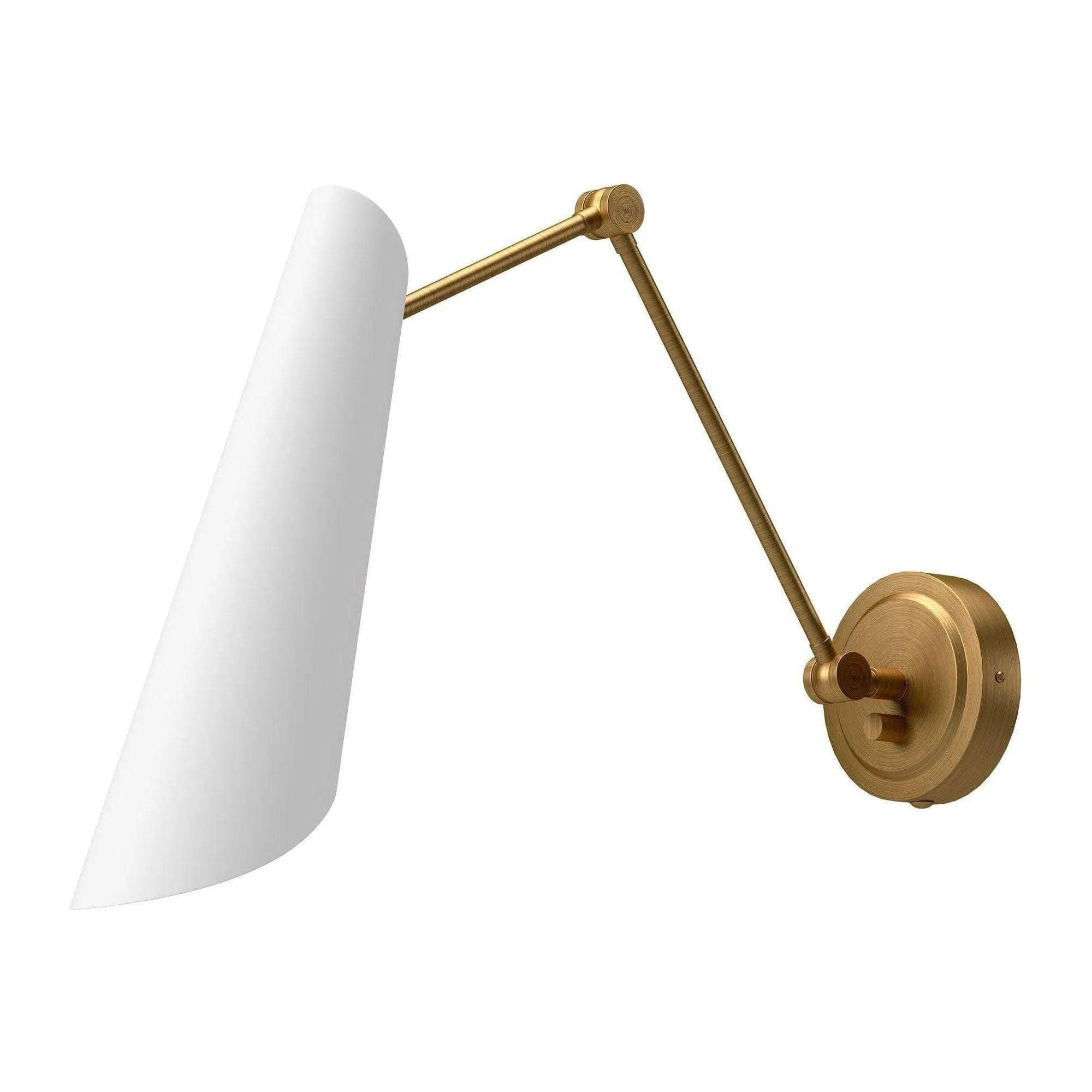 Alora Lighting - Gabriel Wall-Swing Wall Sconce - WV572325WHAG - Canada Light Shop