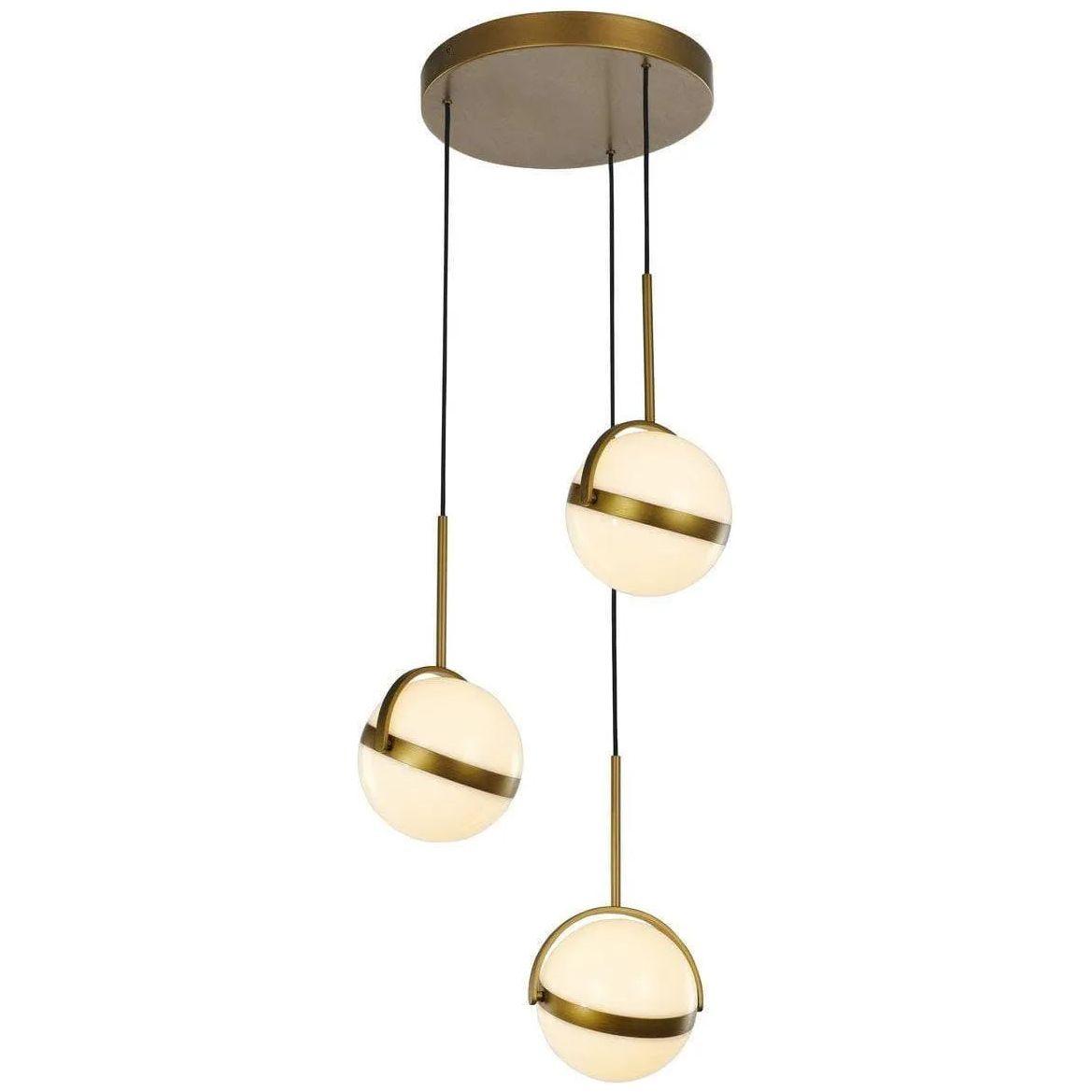 Alora Lighting - Globo LED Multi Pendant - MP301003SG - Canada Light Shop