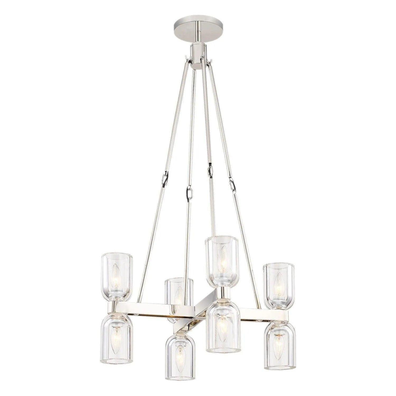 Alora Lighting - Lucian Up/Down Chandelier - CH338822PNCC - Canada Light Shop