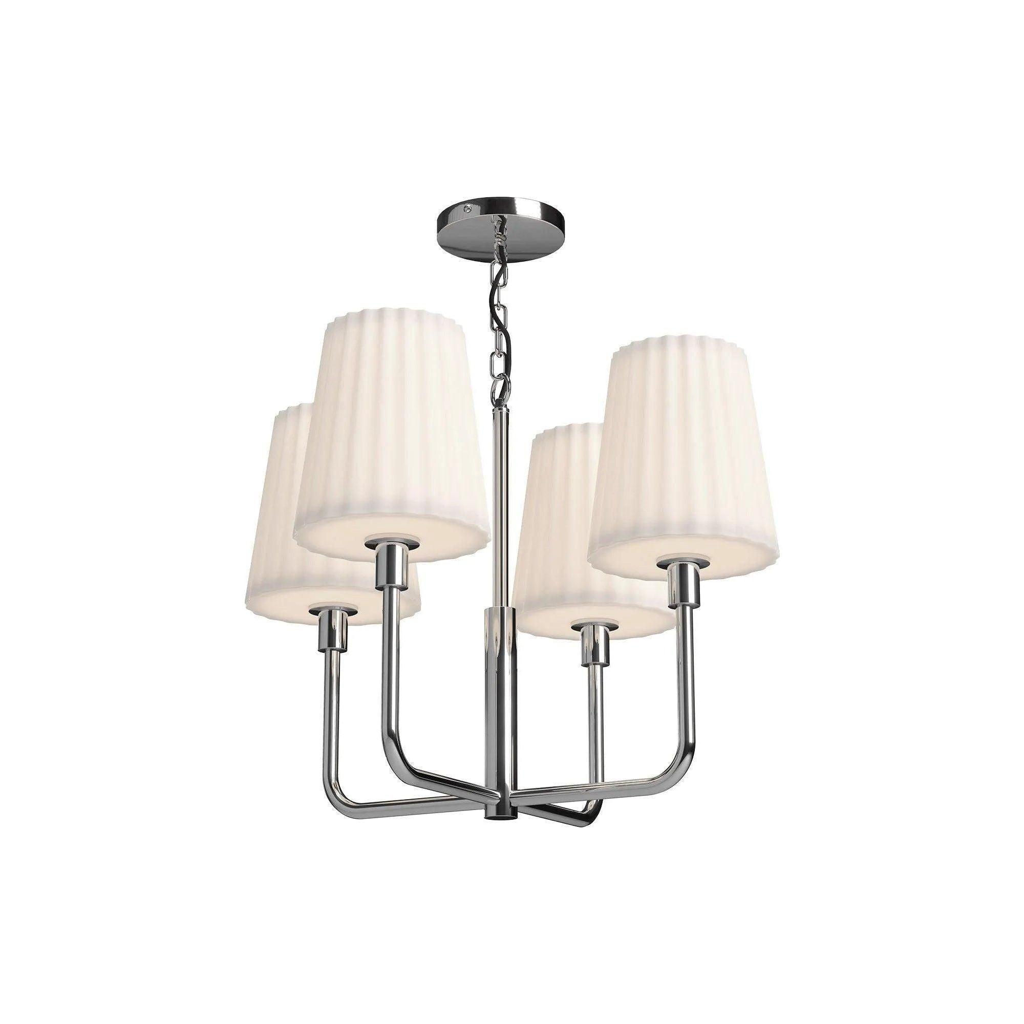 Alora Lighting - Plisse Chandelier - CH628423CHOP - Canada Light Shop