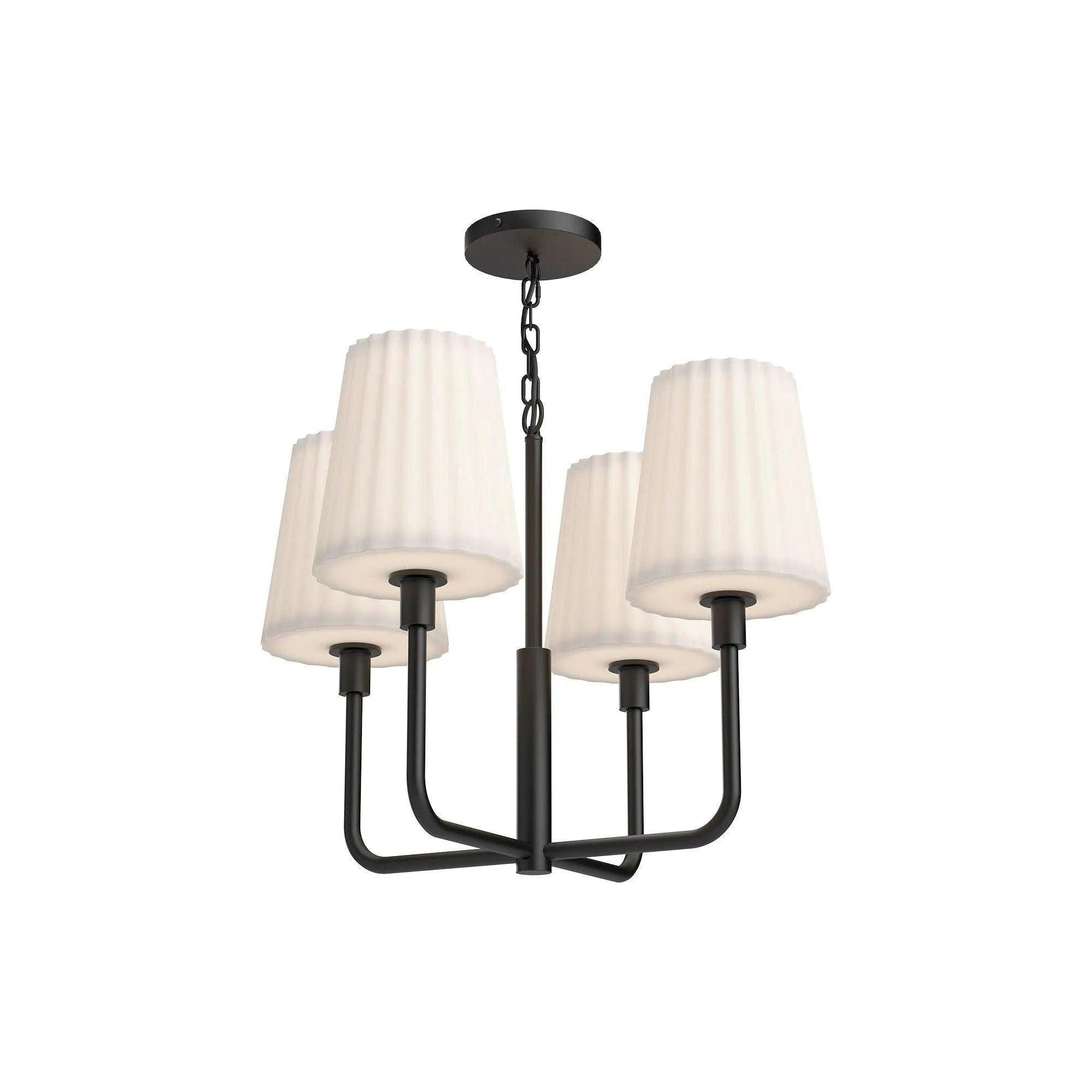 Alora Lighting - Plisse Chandelier - CH628423MBOP - Canada Light Shop