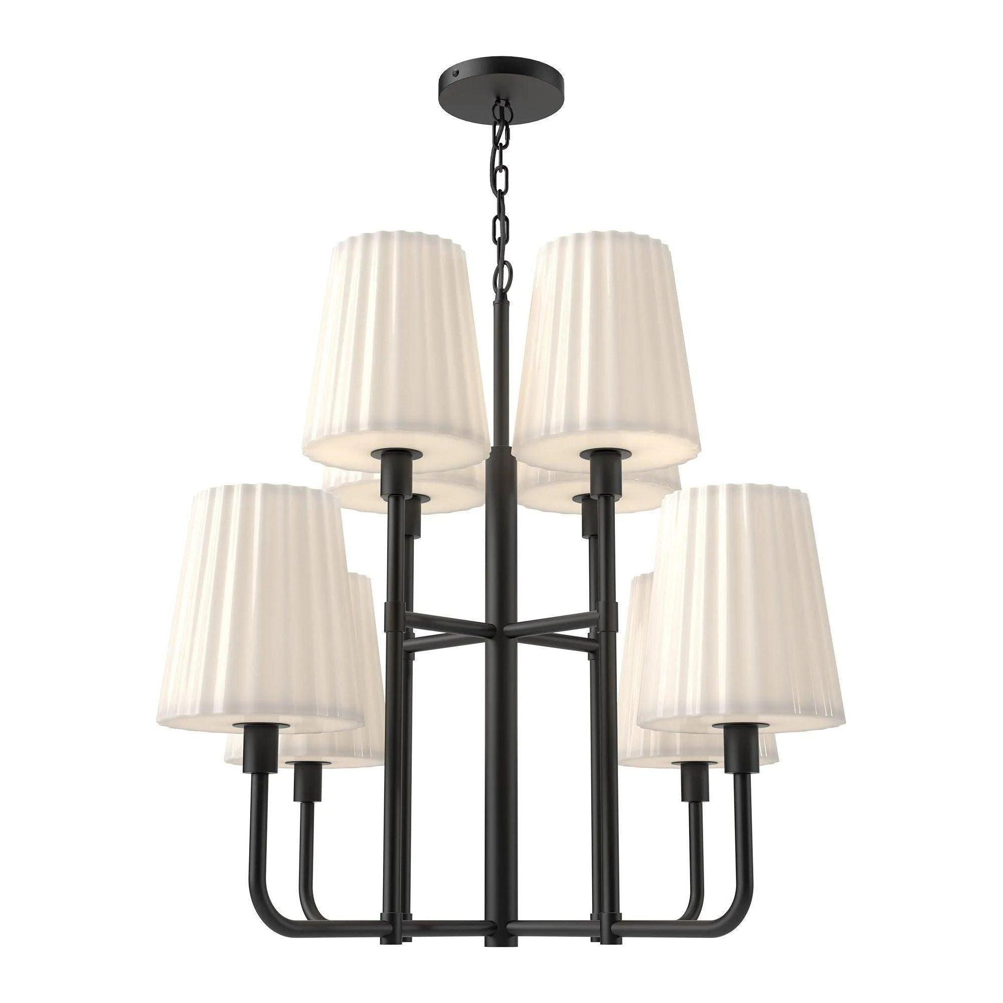Alora Lighting - Plisse Chandelier - CH628830MBOP - Canada Light Shop