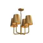 Alora Lighting - Plisse Metal Shade Chandelier - CH528423AG - Canada Light Shop