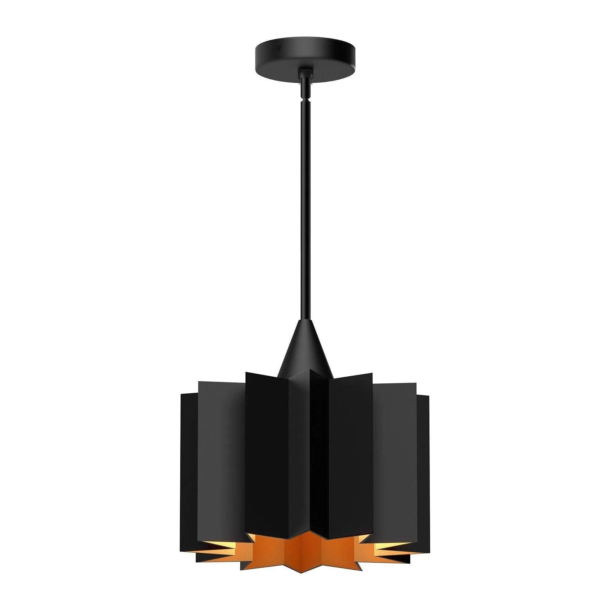 Alora Lighting - Plisse Round Pendant - PD528412MB - Canada Light Shop