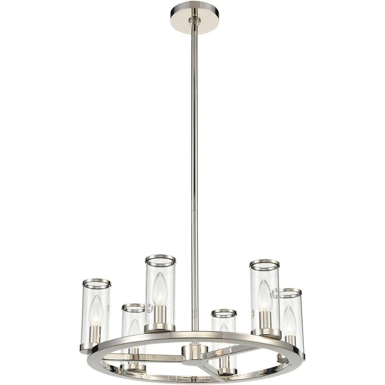 Alora Lighting - Revolve Chandelier - CH309006PNCG - Canada Light Shop