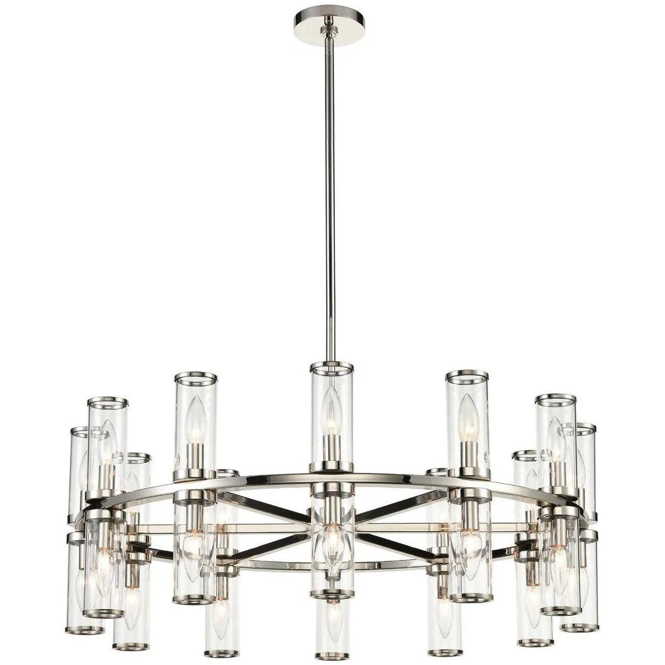 Alora Lighting - Revolve Chandelier - CH309024PNCG - Canada Light Shop