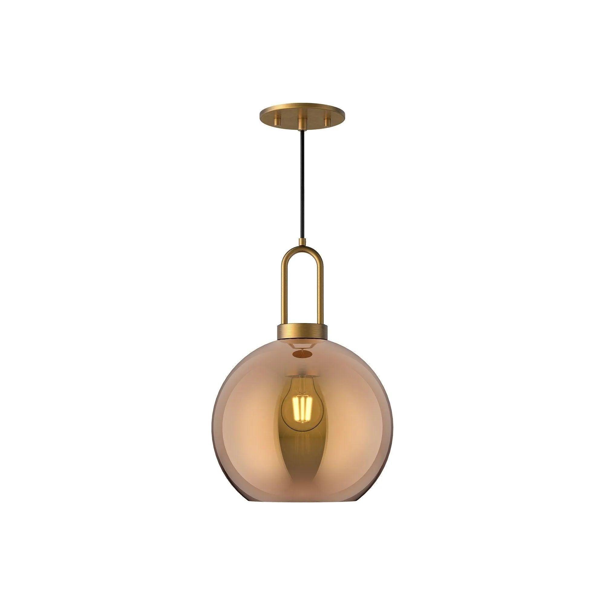 Alora Lighting - Soji Globe Pendant - PD601710AGCP - Canada Light Shop