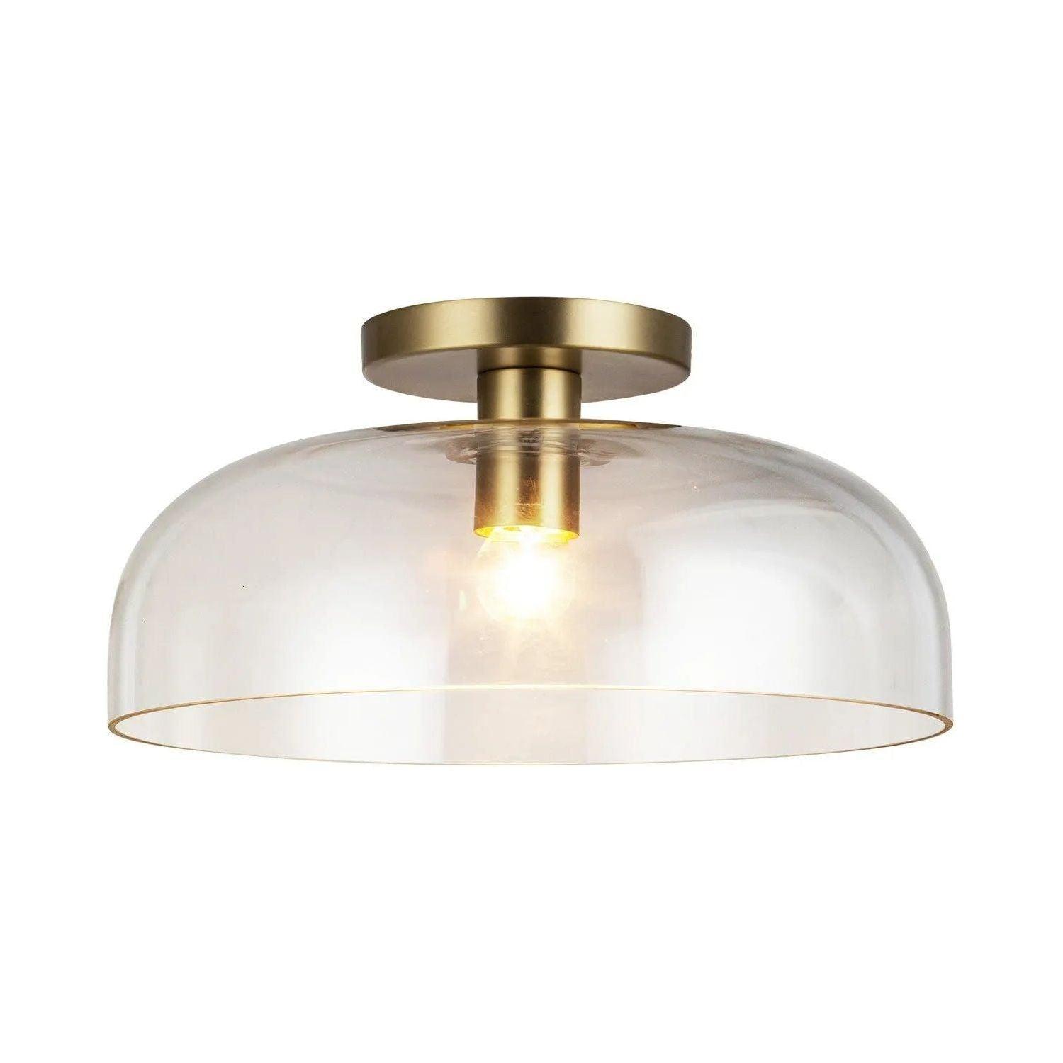 Alora Lighting - Sylvia Semi-Flush Mount - SF515712BGCL - Canada Light Shop