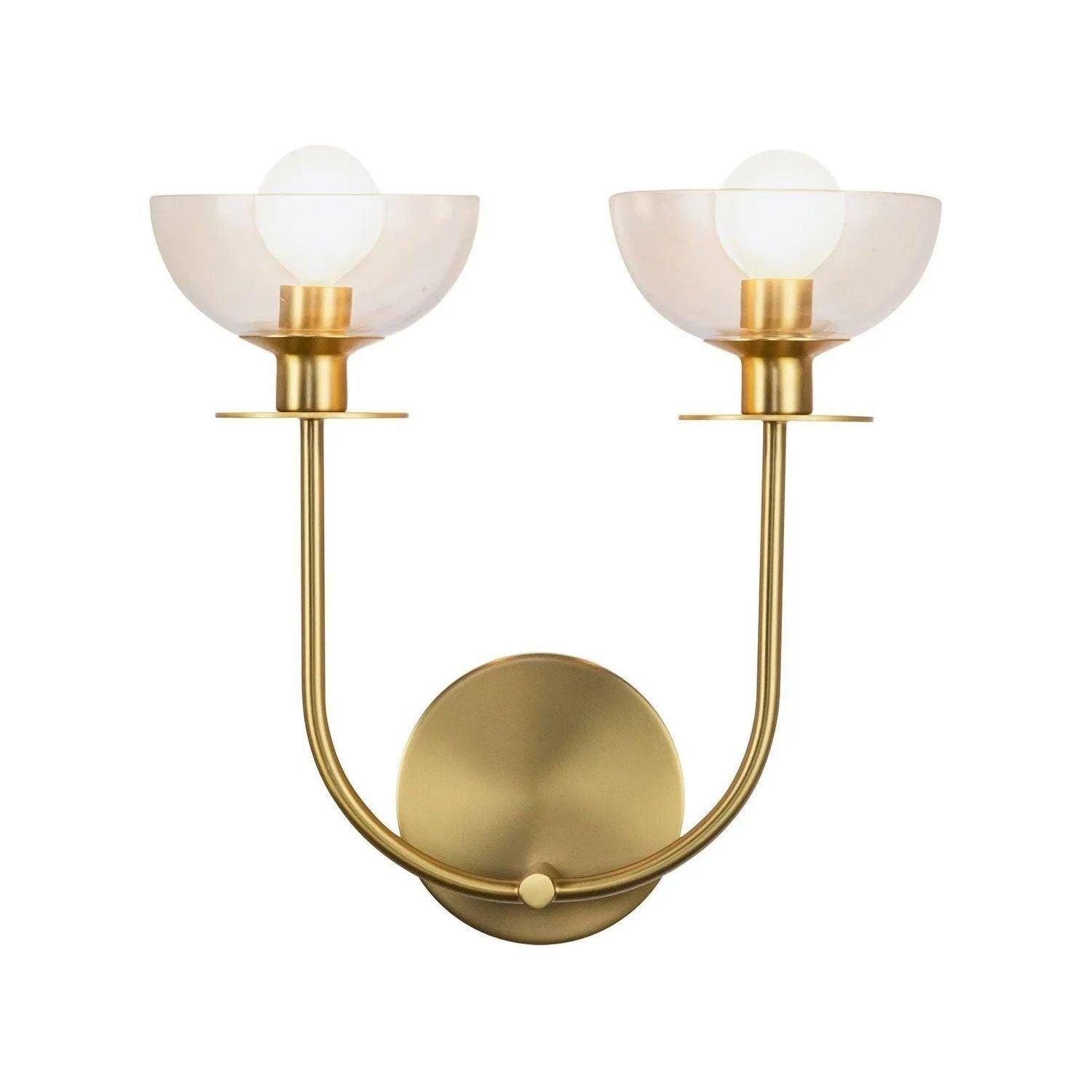 Alora Lighting - Sylvia Wall Vanity - WV515212BGCL - Canada Light Shop