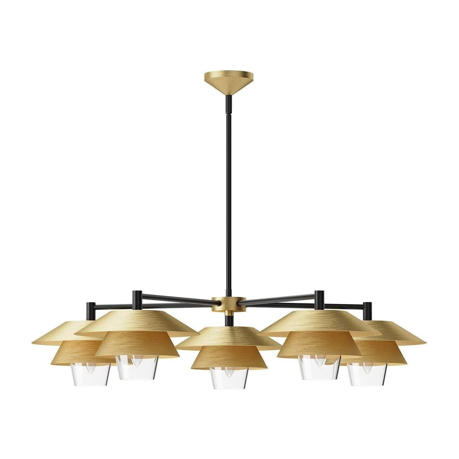 Alora Lighting - Tetsu Chandelier - CH475138BGCL - Canada Light Shop