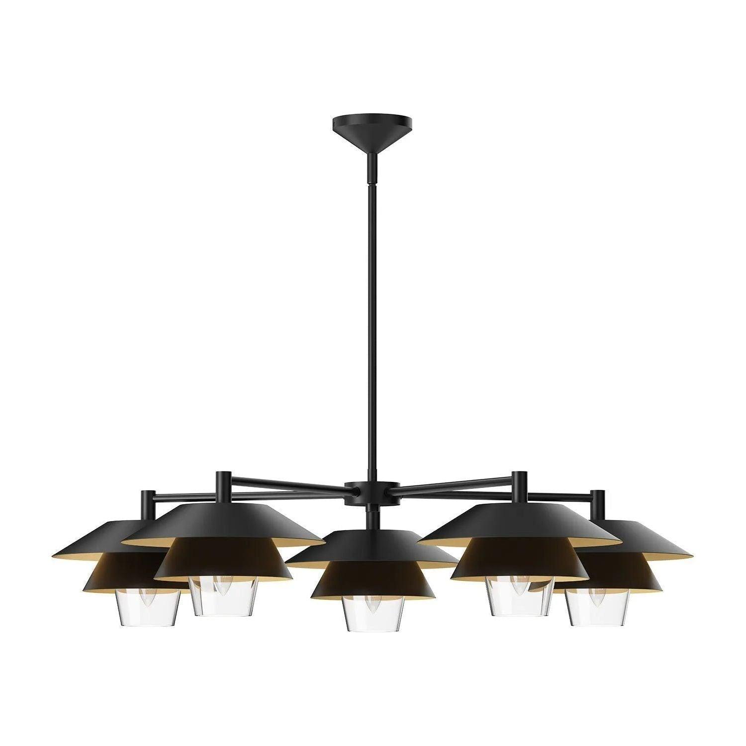 Alora Lighting - Tetsu Chandelier - CH475138MBCL - Canada Light Shop