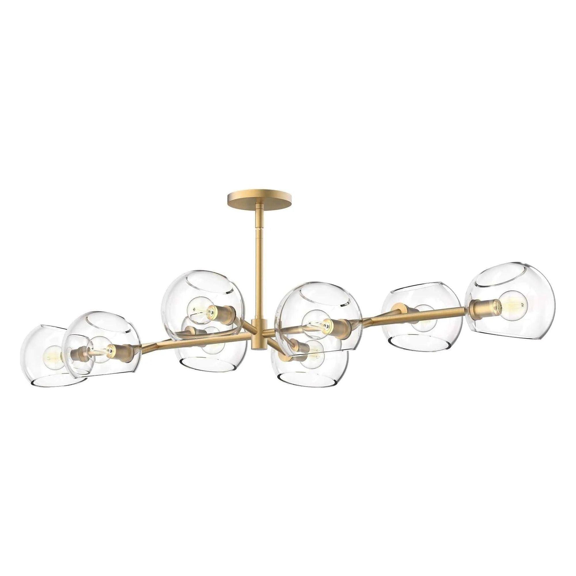 Alora Lighting - Willow Linear Pendant - LP548848BGCL - Canada Light Shop