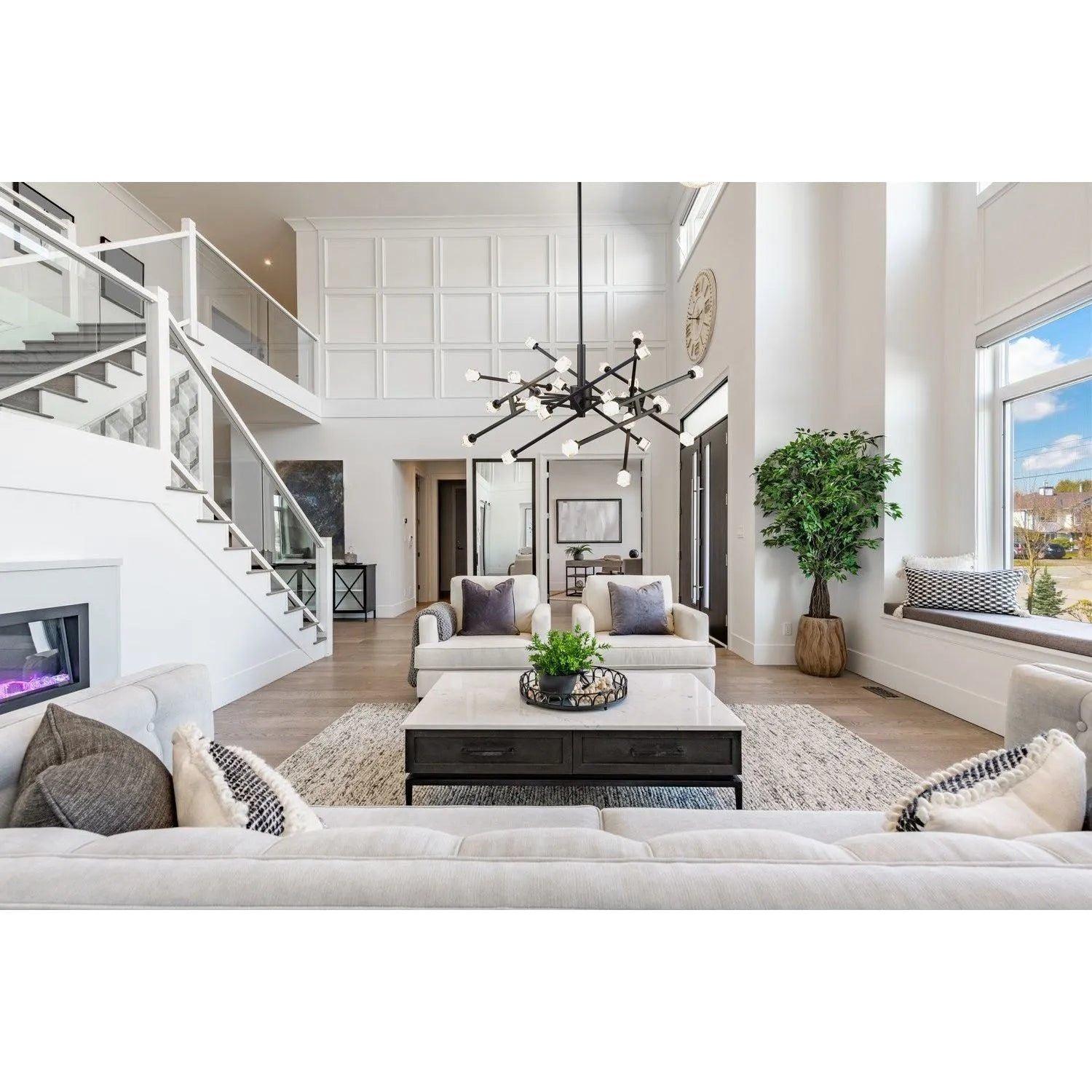 Artcraft Lighting - Batton 30 Light Pendant - AC6642BK - Canada Light Shop