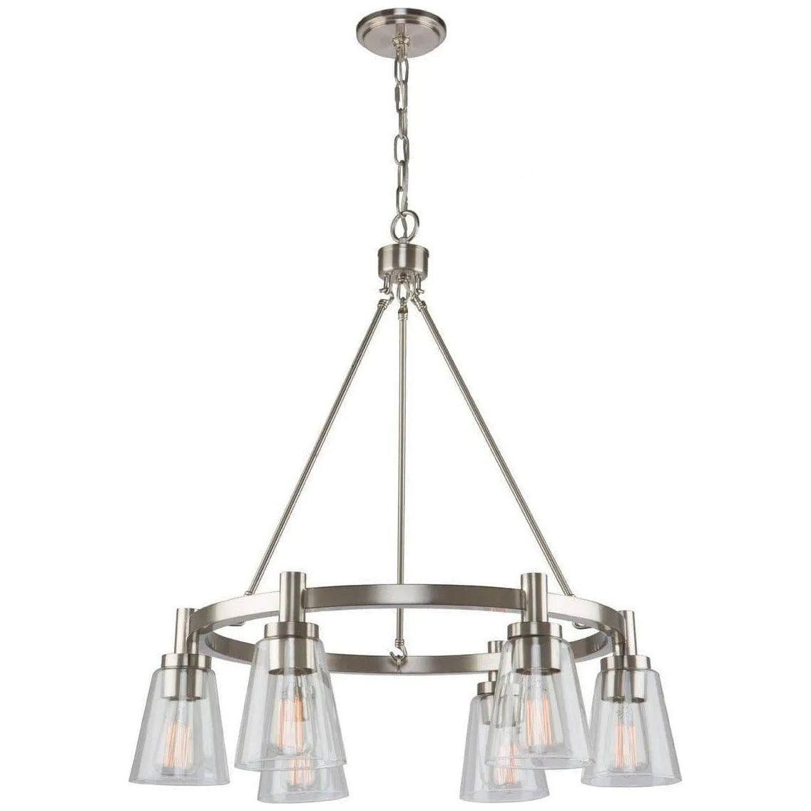 Artcraft Lighting - Clarence Six Light Chandelier - AC10765BN - Canada Light Shop