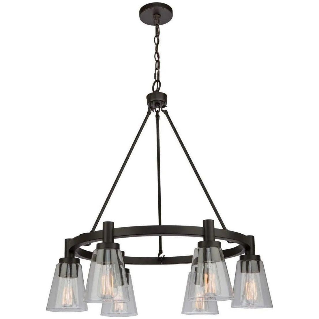 Artcraft Lighting - Clarence Six Light Chandelier - AC10765OB - Canada Light Shop