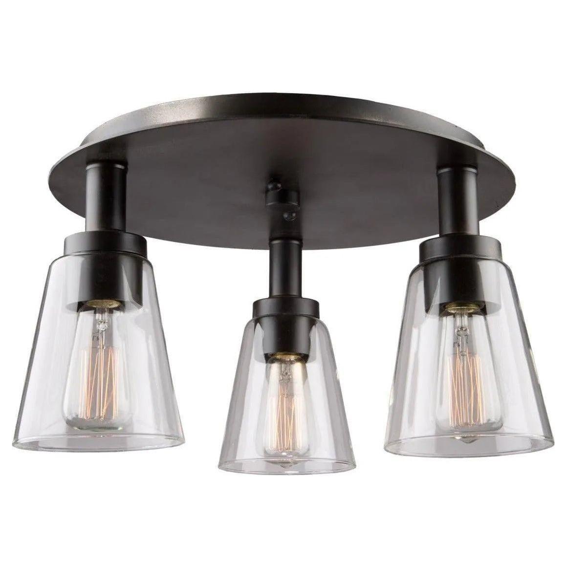 Artcraft Lighting - Clarence Three Light Flush Mount - AC10768OB - Canada Light Shop