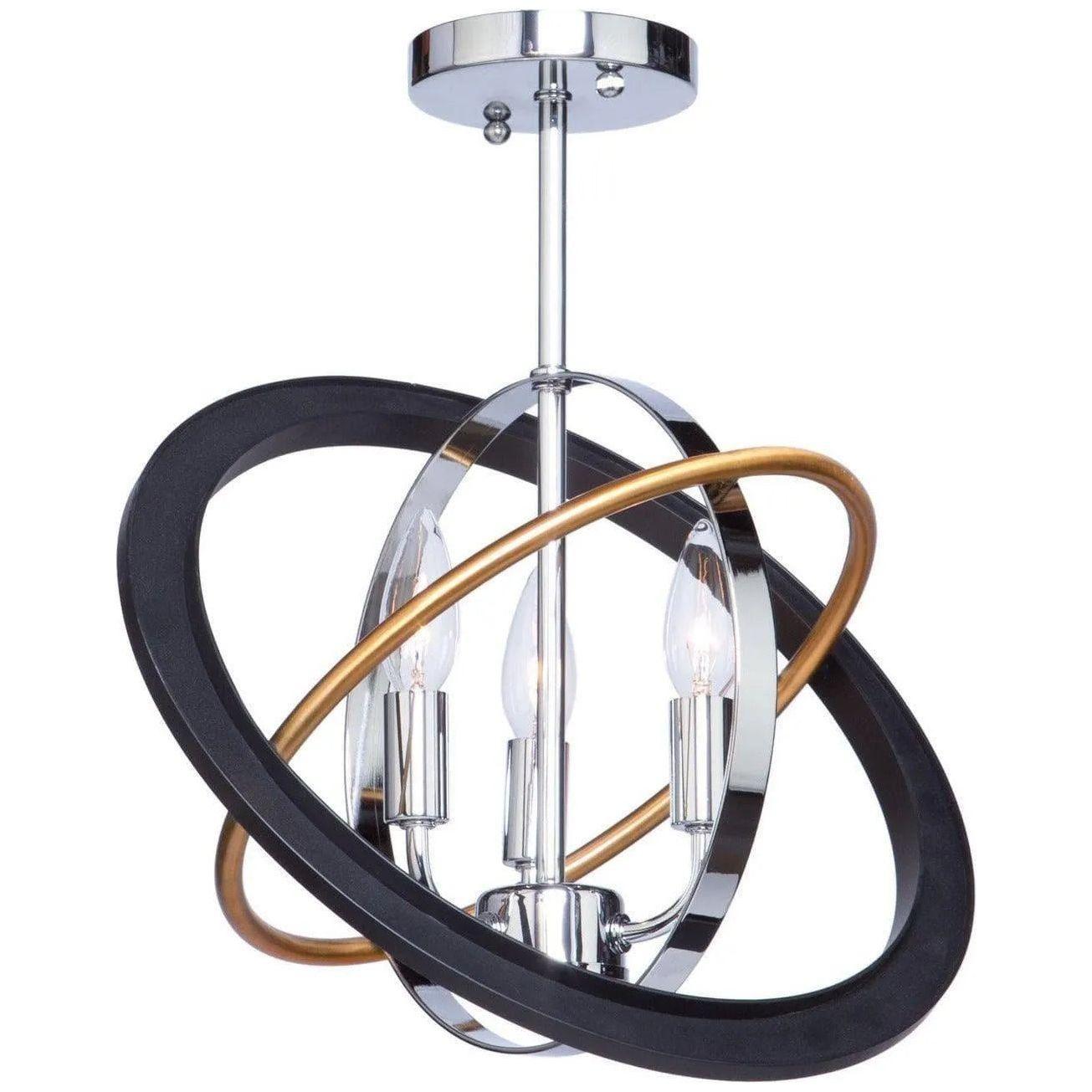 Artcraft Lighting - Cosmic Three Light Semi Flush Mount - CL15112 - Canada Light Shop