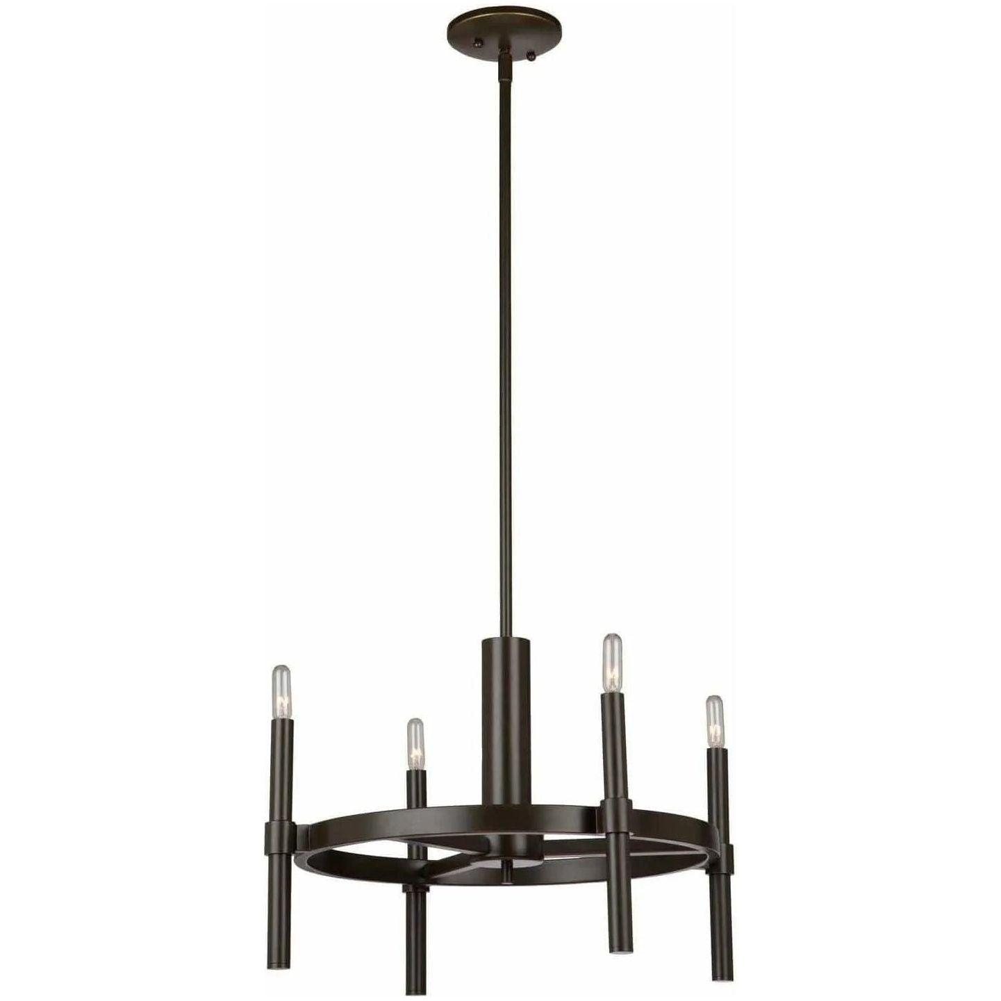 Artcraft Lighting - Encore Four Light Chandelier - AC10665OB - Canada Light Shop