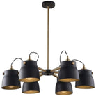 Artcraft Lighting - Euro Industrial Six Light Chandelier - AC11366VB - Canada Light Shop