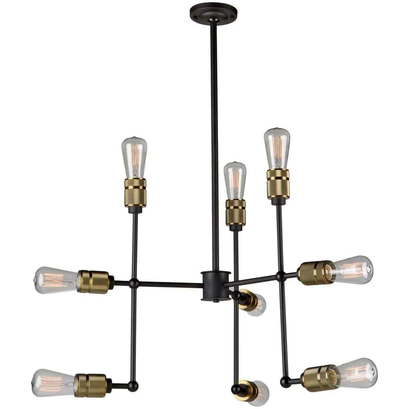 Artcraft Lighting - Jersey Nine Light Chandelier - AC10589VB - Canada Light Shop