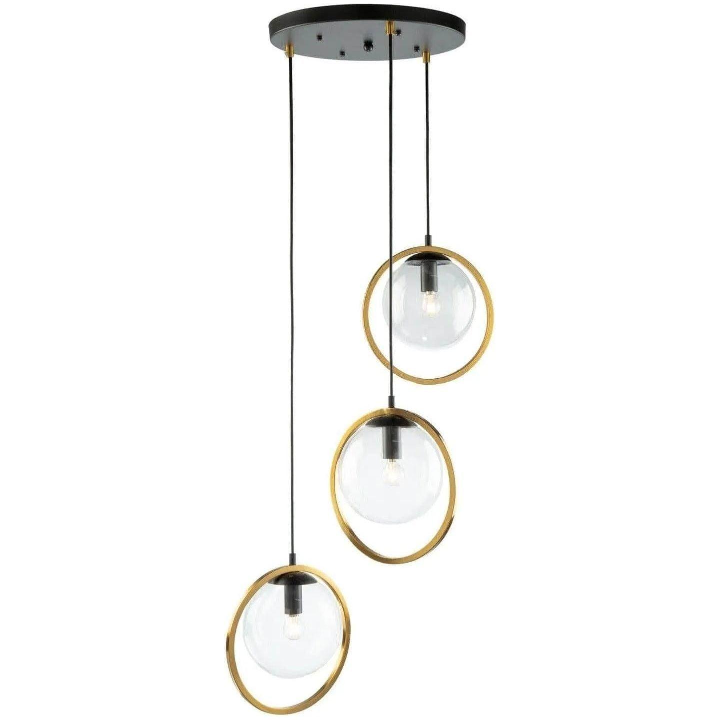 Artcraft Lighting - Lugano Three Light Pendant - AC10893VB - Canada Light Shop