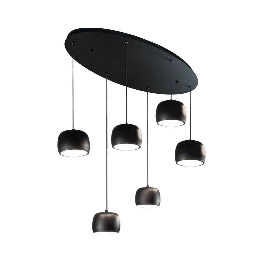 Artcraft Lighting - Onyx LED Oval Linear Pendant - AC6786BK - Canada Light Shop