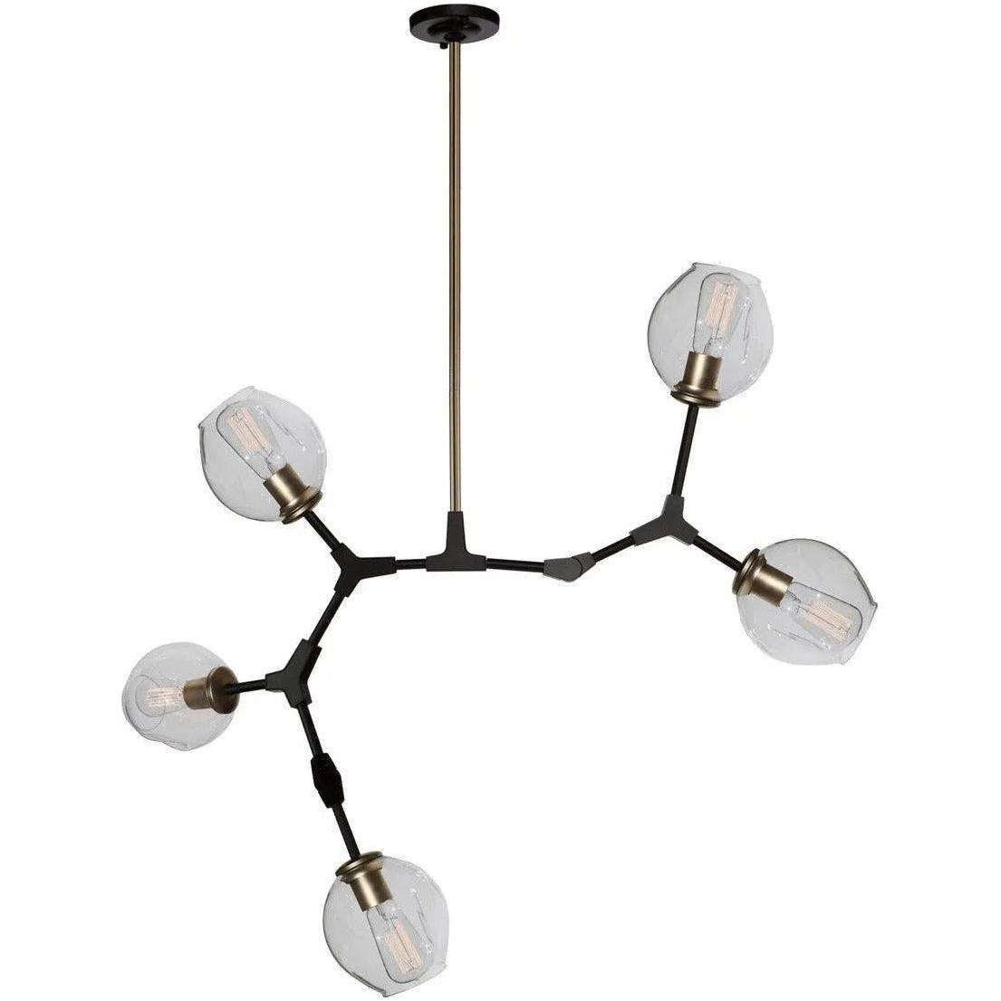 Artcraft Lighting - Organic Five Light Chandelier - JA14025VB - Canada Light Shop