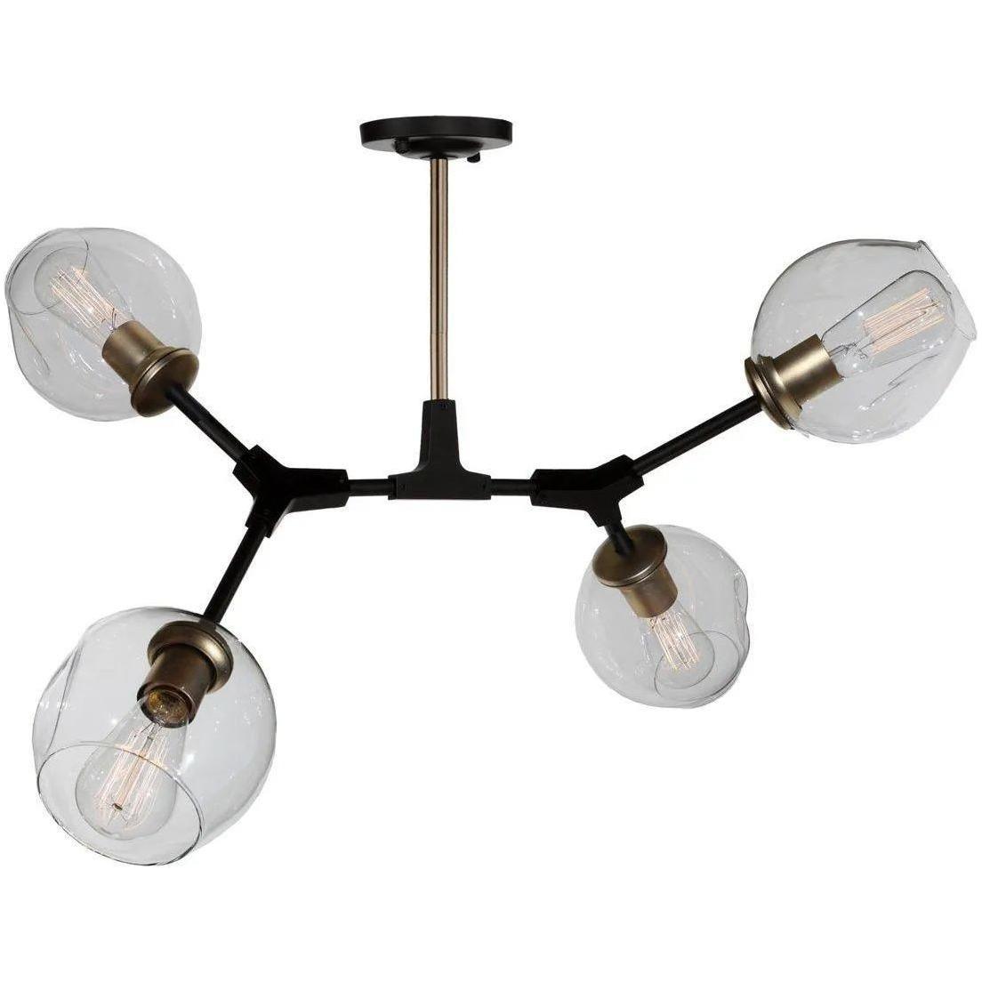 Artcraft Lighting - Organic Four Light Semi Flush Mount - JA14024VB - Canada Light Shop