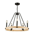 Artcraft Lighting - Perris Chandelier - AC11715BK - Canada Light Shop