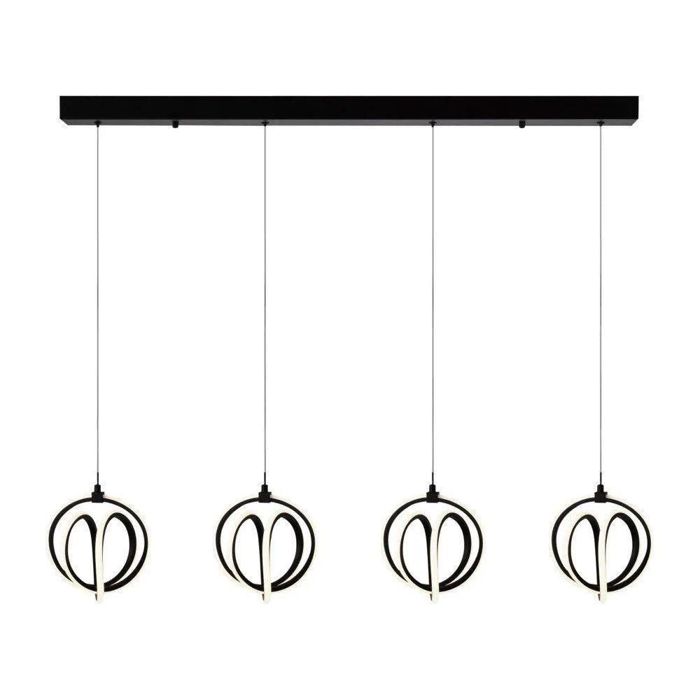Artcraft Lighting - Rose Collection LED Linear Chandelier - AC6734BK - Canada Light Shop